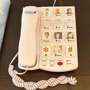 FuturoCall White Corded Phone